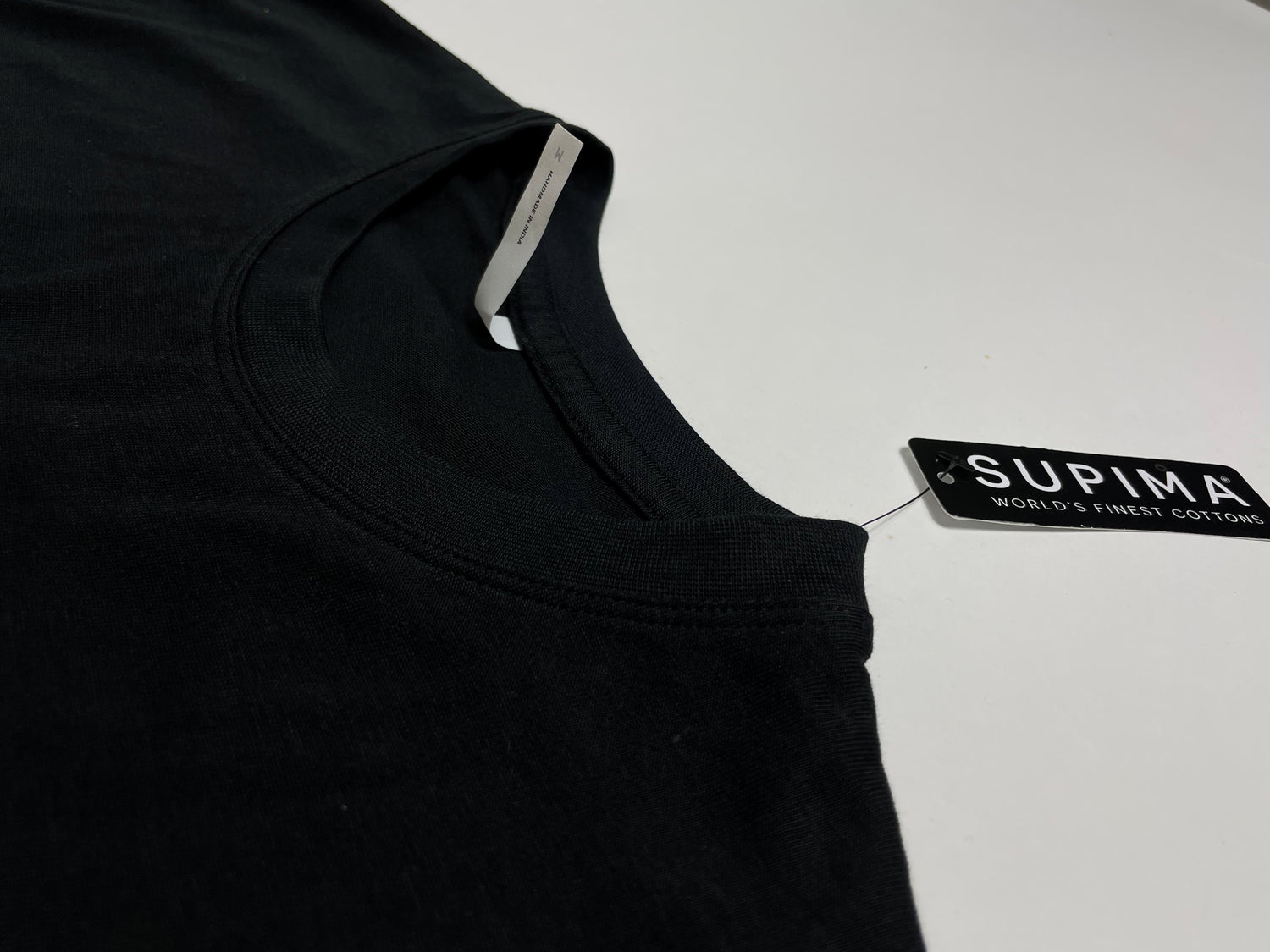 black shirt collar