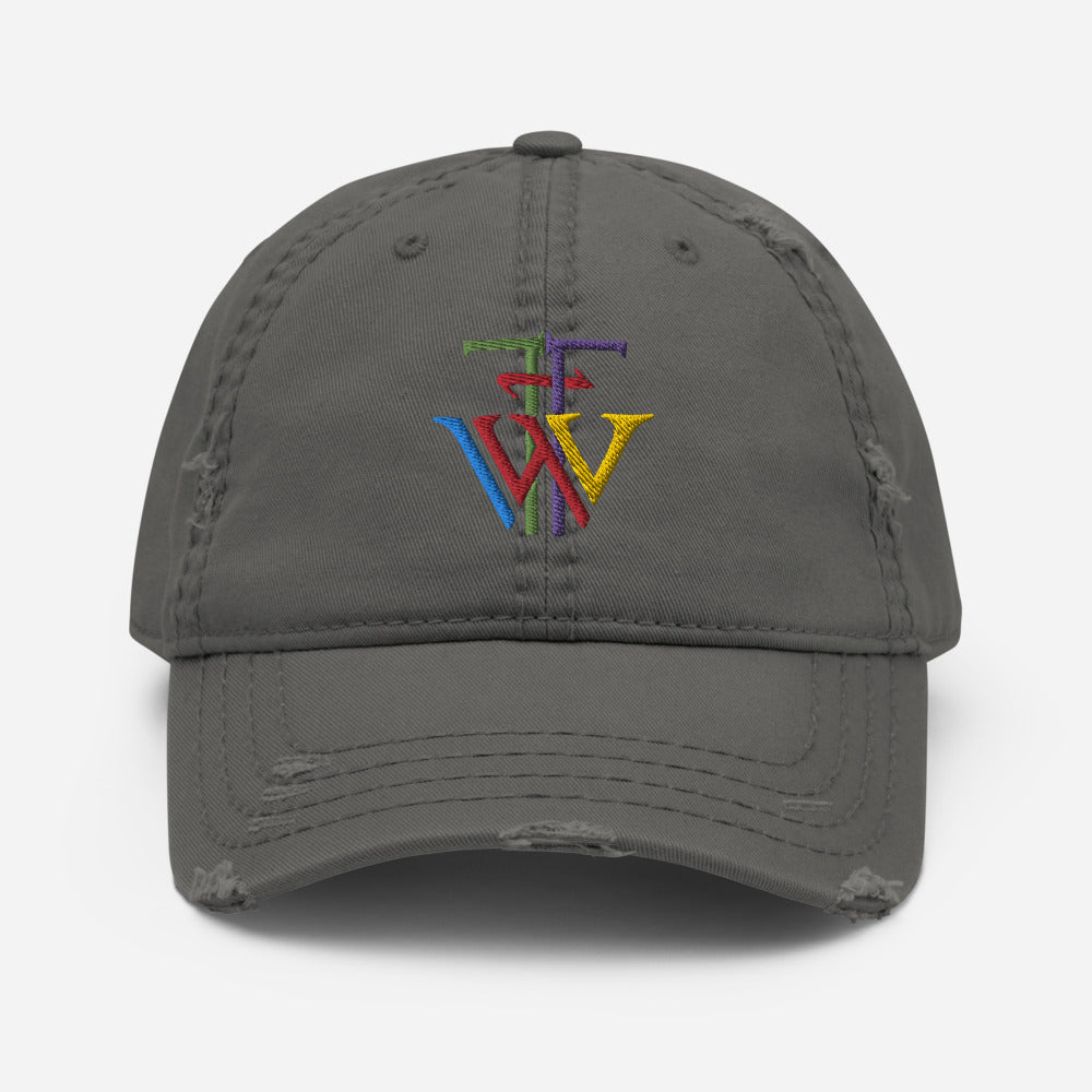 Distressed Pride Dad Hat