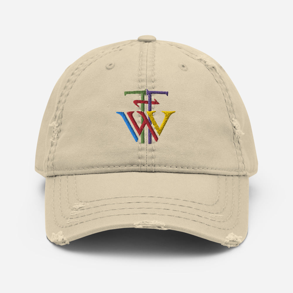 Distressed Pride Dad Hat